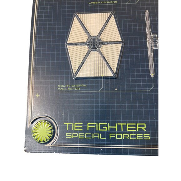 Star Wars TIE Fighter Special Forces Blueprint Design Metal Sign 19" x 11.5" - Picture 2 of 5